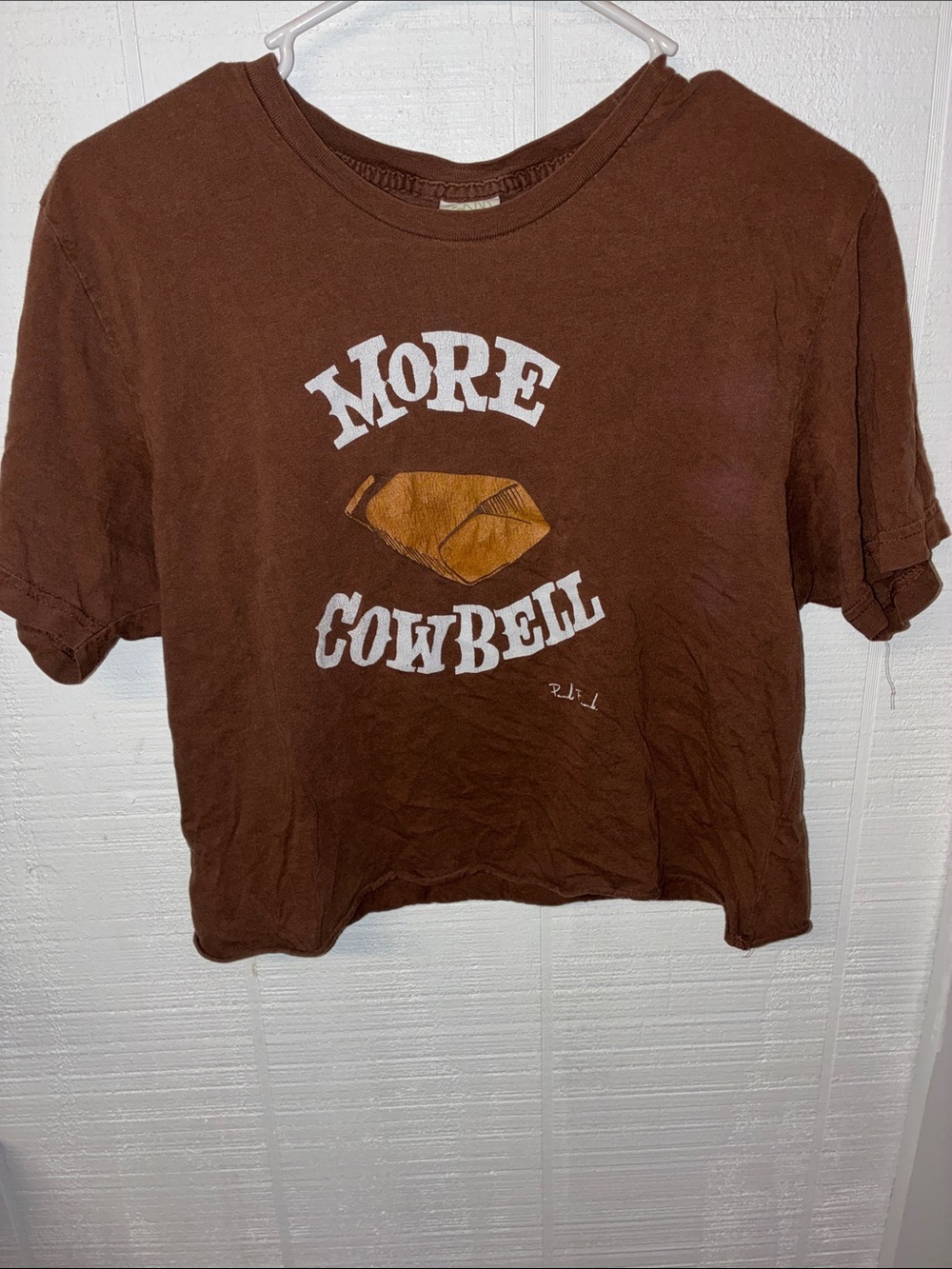 Paul Frank Brown 'More Cowbell' Crop Tee